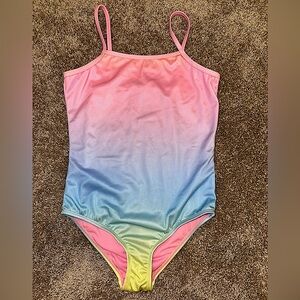 Forever 21 Kids Ombré Pink One Piece Swimsuit New W/O Tag